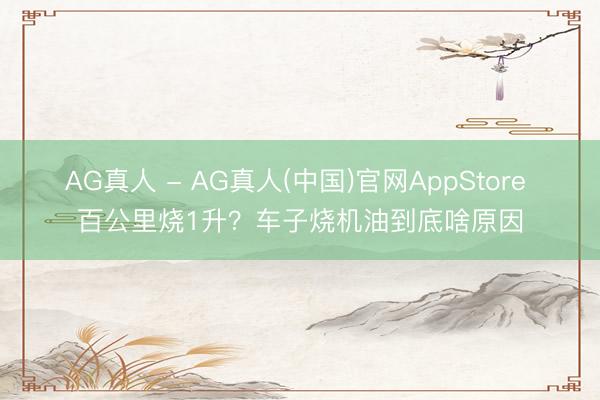 AG真人 - AG真人(中国)官网AppStore 百公里烧1升？车子烧机油到底啥原因