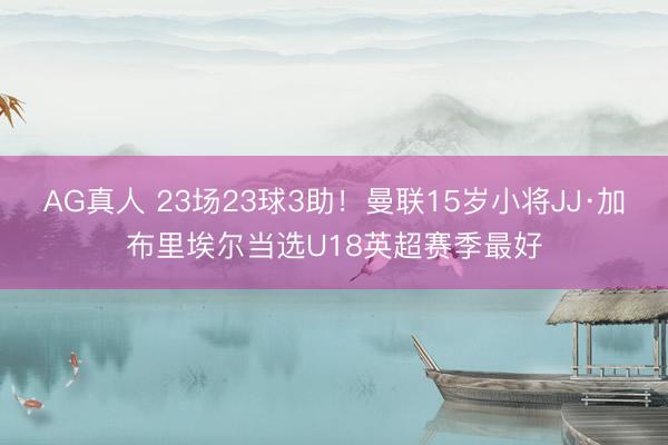 AG真人 23场23球3助！曼联15岁小将JJ·加布里埃尔当选U18英超赛季最好
