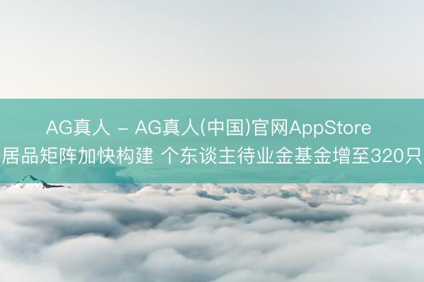 AG真人 - AG真人(中国)官网AppStore 居品矩阵加快构建 个东谈主待业金基金增至320只
